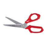 Milwaukee 9.3 in. Iron Carbide Smooth Offset Jobsite Scissors