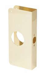Prime-Line 9 in. H X 3.875 in. L Brass-Plated Brass Door Reinforcer U 9547