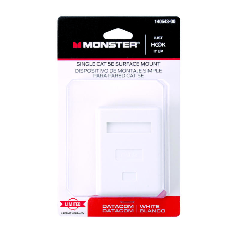Monster Just Hook It Up Surface Mount Housing CAT 5E - Image 2
