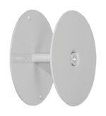 Prime-Line 2-5/8 in. D Gray Steel Hole Filler Plate U 9515