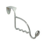 iDesign 4-1/2 in. L Chrome Silver Metal Medium Over-the-Door Garment Hook