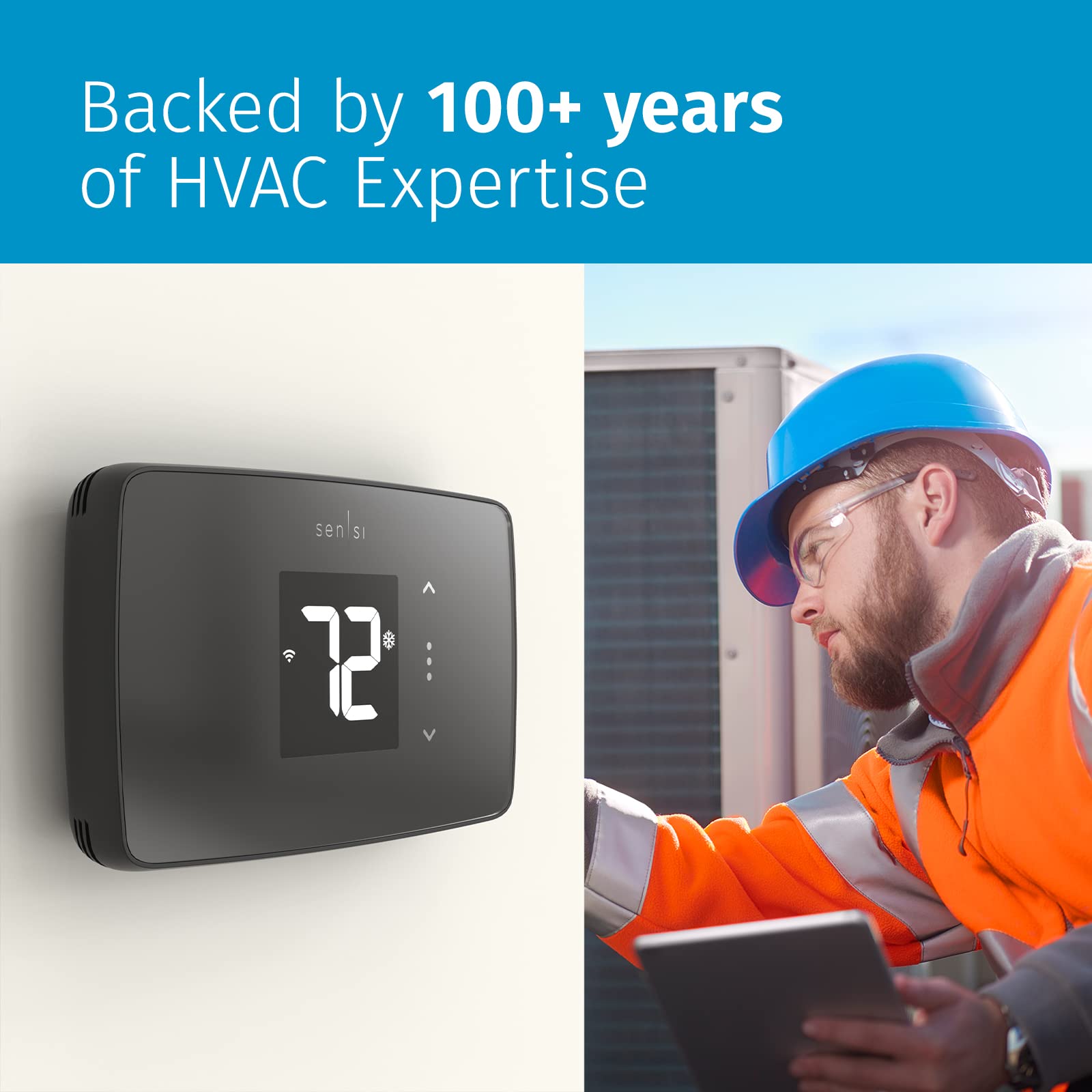 Copeland Sensi Built In WiFi Heating and Cooling Programmable Thermostat - Image 5