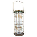 Perky-Pet Squirrel Stumper Wild Bird 3 lb Metal/Plastic Bird Feeder 8 ports