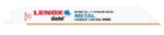 Lenox Gold 6 in. Bi-Metal Reciprocating Saw Blade 14 TPI 5 pk