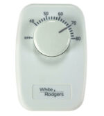 White Rodgers Heating Dial Line Voltage Thermostat 850