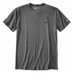 Carhartt Men's Force Sun Defender Lightweight T-Shirt Steel Heather 106163 XL