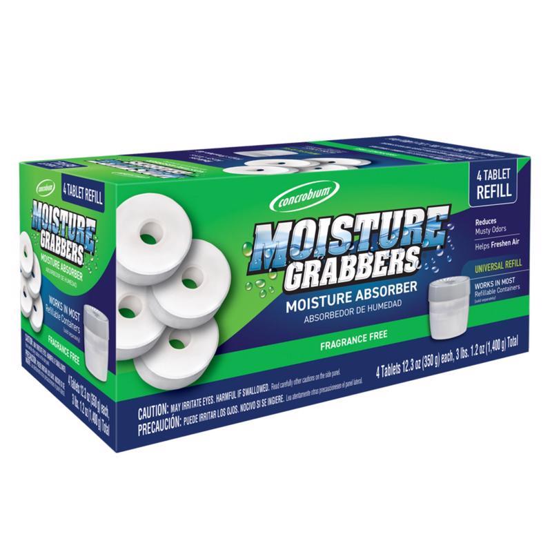 Concrobium Moisture Grabbers Refill Moisture Absorber 12.3 oz 4-Pack