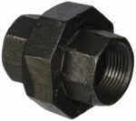 STZ Industries 3/4 in. FIP each X 3/4 in. D FIP Black Malleable Iron Union
