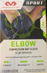 McDavid Sport Elbow Knit Sleeve S/M Blk.