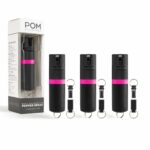 POM Premium Pepper Spray Keychain 25 Precision Bursts 10 Foot Range, USA