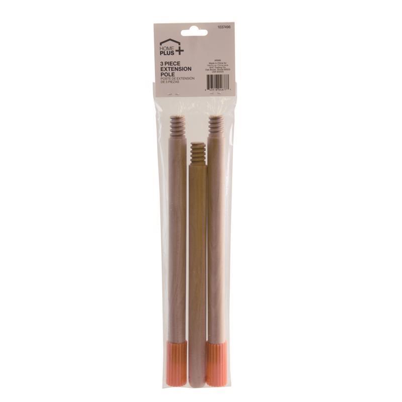 Home Plus 12 in. L X 1-1/4 in. D Wood Extension Pole Brown AR066
