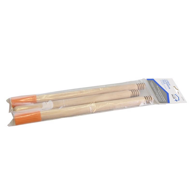 Home Plus 12 in. L X 1-1/4 in. D Wood Extension Pole Brown AR066 - Image 2