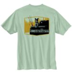 Carhartt Loose Fit Short Sleeve Dog Graphic T-Shirt Jade Heather 105716 XL