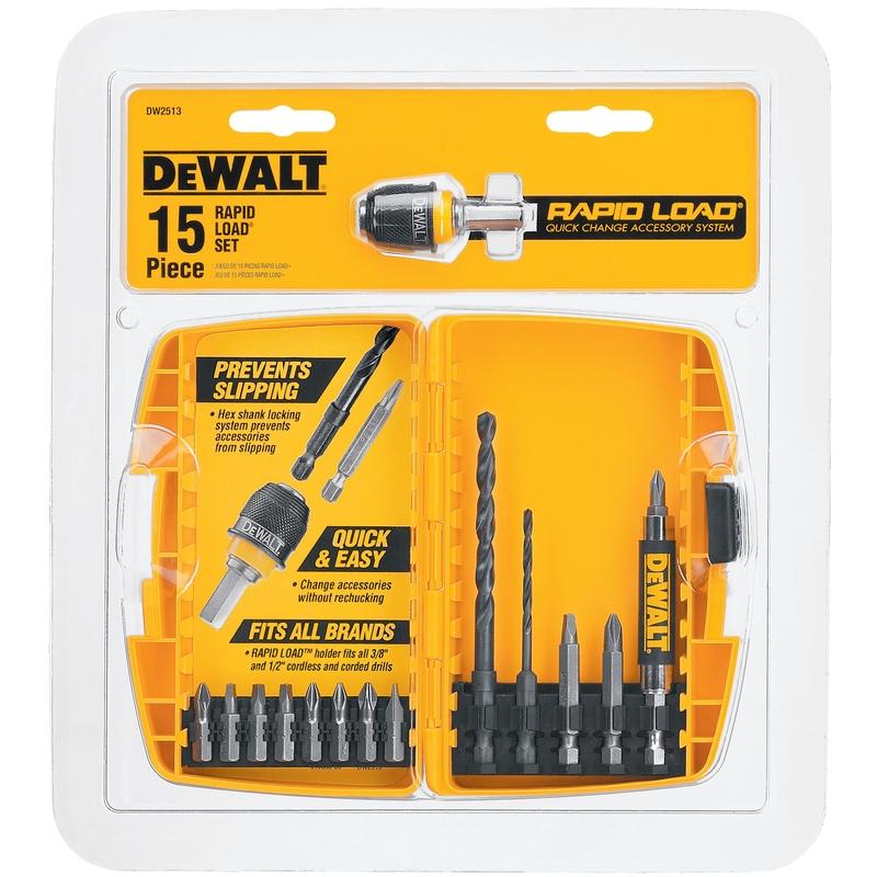 DEWALT Rapid Load 15 Piece Drilling and Driving Set w/Case DW2503