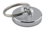 Magnet Source 1-1/8 in. L X 0.25 in. W Silver Round Magnet with Ring 35 lb. pull