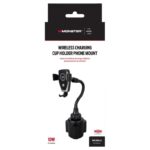 Monster Just Hook It Up Black Dashboard Wireless Charger and Phone Holder Universal