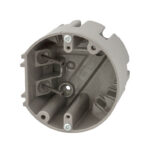 Madison Electric Smart Box Round PVC 1 gang Ceiling Box Gray MSBRND