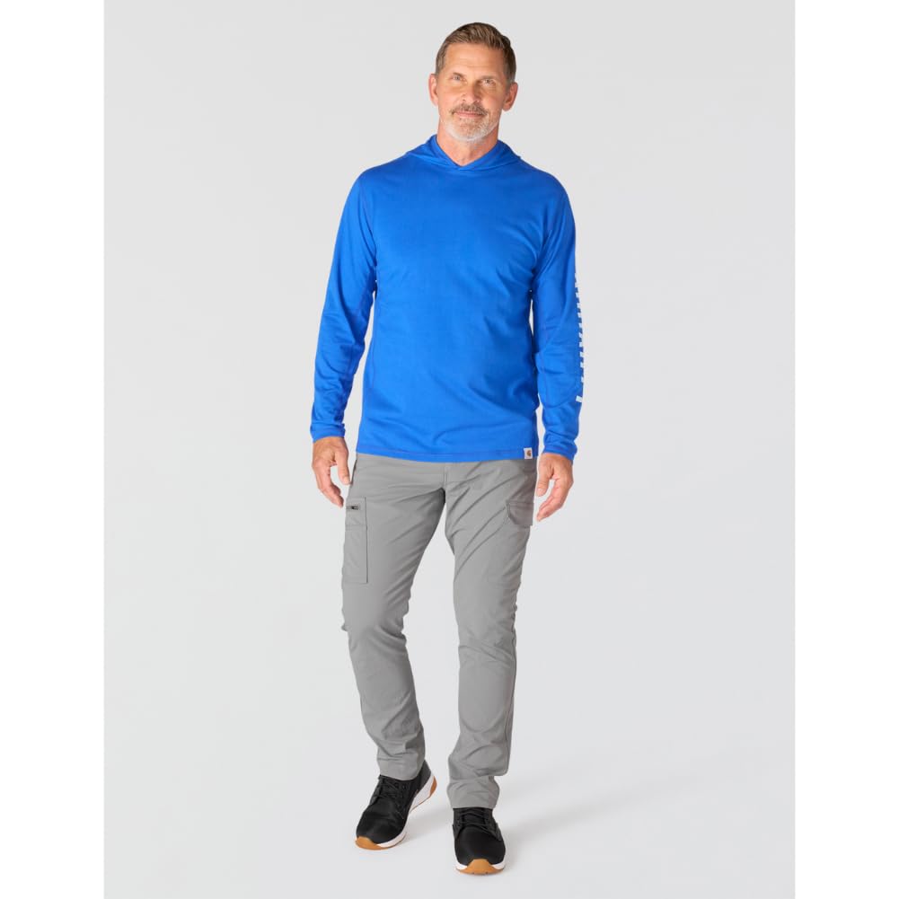 Carhartt Force Relaxed Fit Long-Sleeve Hooded T-Shirt, Indigo 106654-HS4 XL - Image 4