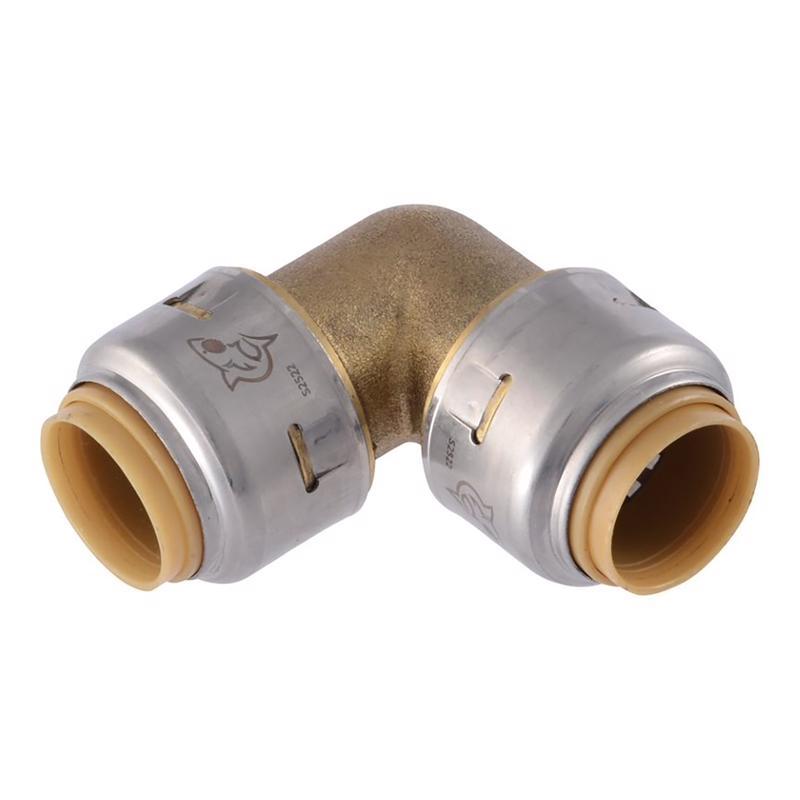 SharkBite Push to Connect 1/2 in. PTC each X 1/2 in. D Brass Elbow UR248A