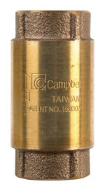 Campbell 3/4 in. FIP X 3/4 in. FIP Red Brass Spring Check Valve CV-3TLF