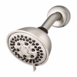 Waterpik PowerPulse Massage Brushed Nickel 7 settings Wallmount Showerhead