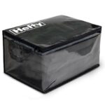 Hefty Large Black/Clear Flexible Tote w/Handle Stackable