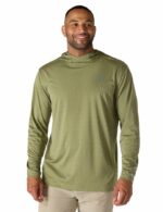 Carhartt Force Sun Defender Long-Sleeve Logo Graphic T-Shirt 106165 Green LARGE