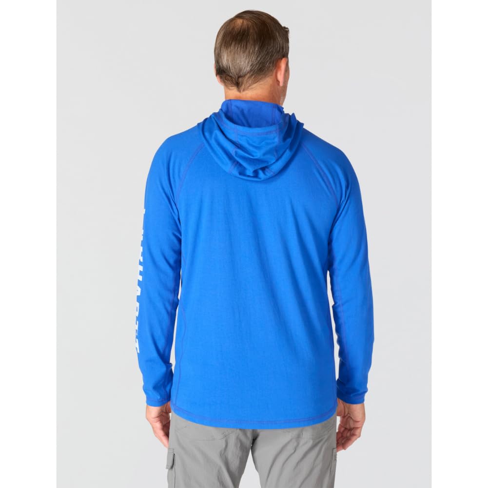 Carhartt Force Relaxed Fit Long-Sleeve Hooded T-Shirt, Indigo 106654-HS4 XL - Image 5