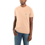 Carhartt Men's Force Relaxed Short Sleeve Pocket T-Shirt 100410 Cantaloupe Large
