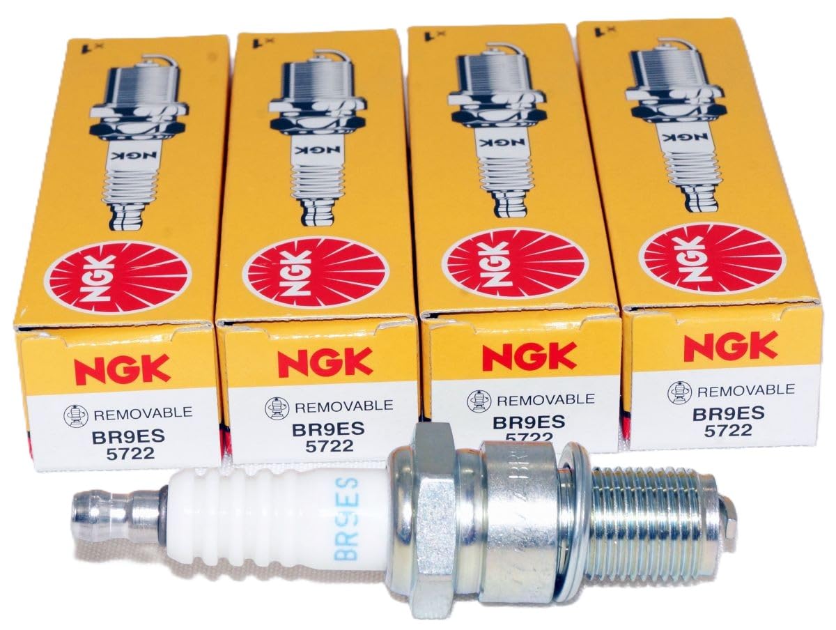 NGK BR9ES Standard Spark Plug 5722 (Pack of 4)