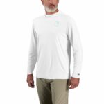 Carhartt Force Sun Defender Long-Sleeve Logo Graphic T-Shirt 106165 White LARGE