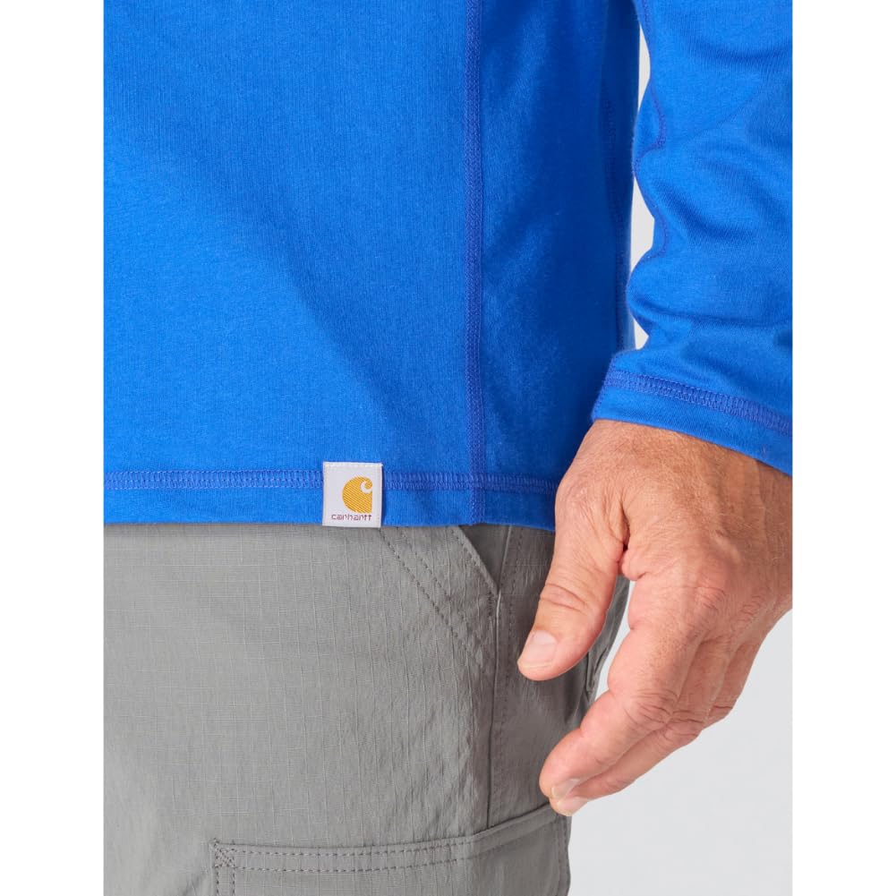 Carhartt Force Relaxed Fit Long-Sleeve Hooded T-Shirt, Indigo 106654-HS4 2XL - Image 6