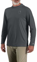 Carhartt Force Sun Defender Long-Sleeve Logo Graphic T-Shirt 106165 Steel Large