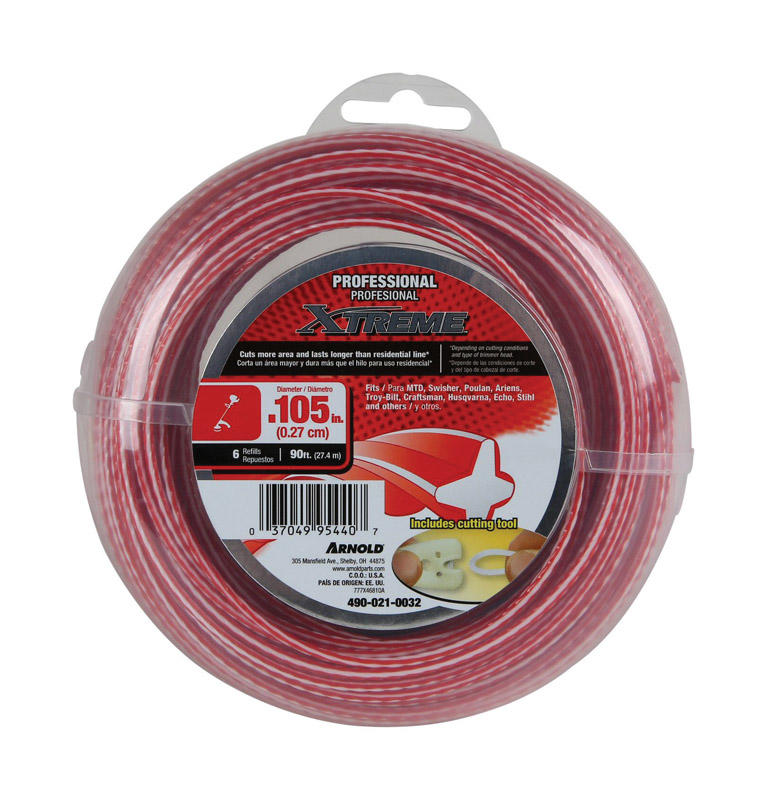 Arnold Xtreme Professional Grade 0.105 in. D X 90 ft. L Trimmer Line 490-021-0032