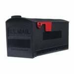 Architectural Mailboxes Patriot Classic Plastic Post Mount Black Mailbox