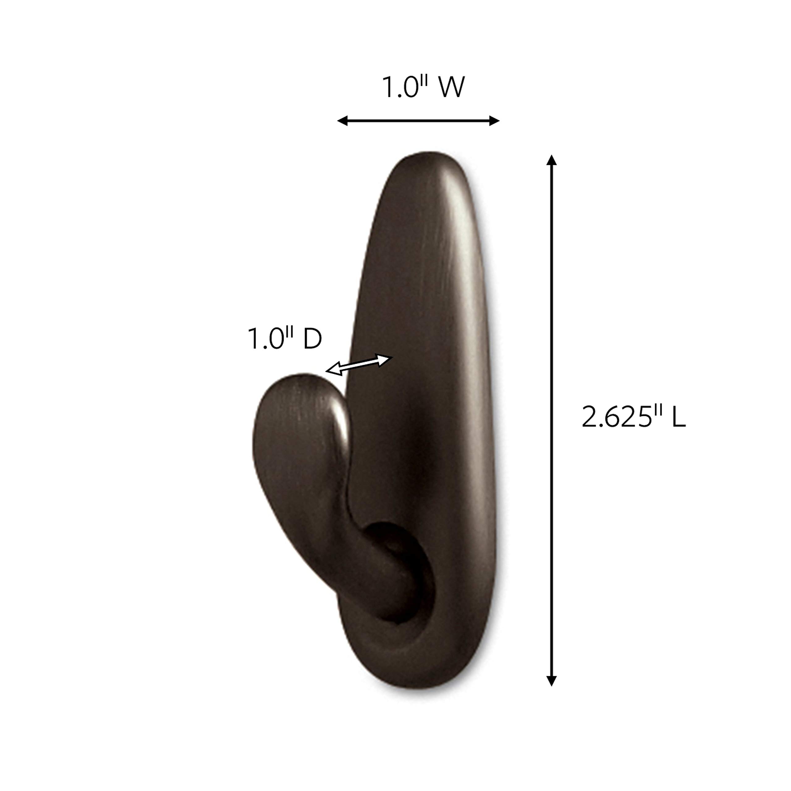 Command 2-5/8 in. L Oil Rubbed Bronze Metal Small Hook 1 lb. cap. FC11-ORB - Image 2