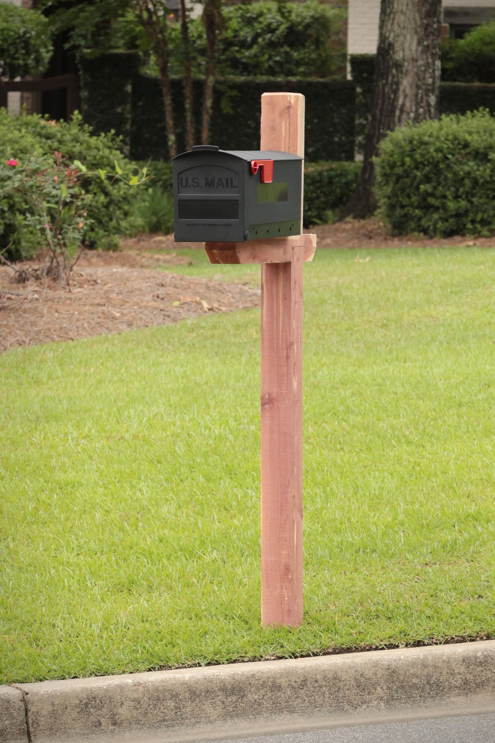 Architectural Mailboxes Patriot Classic Plastic Post Mount Black Mailbox - Image 2