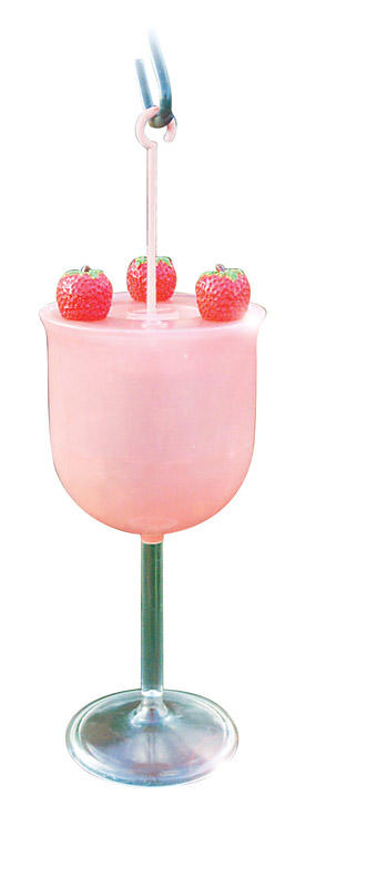 Audubon Woodlink Daiquiri Hummingbird 8 oz Plastic Strawberry Nectar Feeder