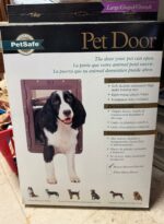 Petsafe Med Pet Door, Brown Plastic Frame, Flexible Flaps Em-2-11