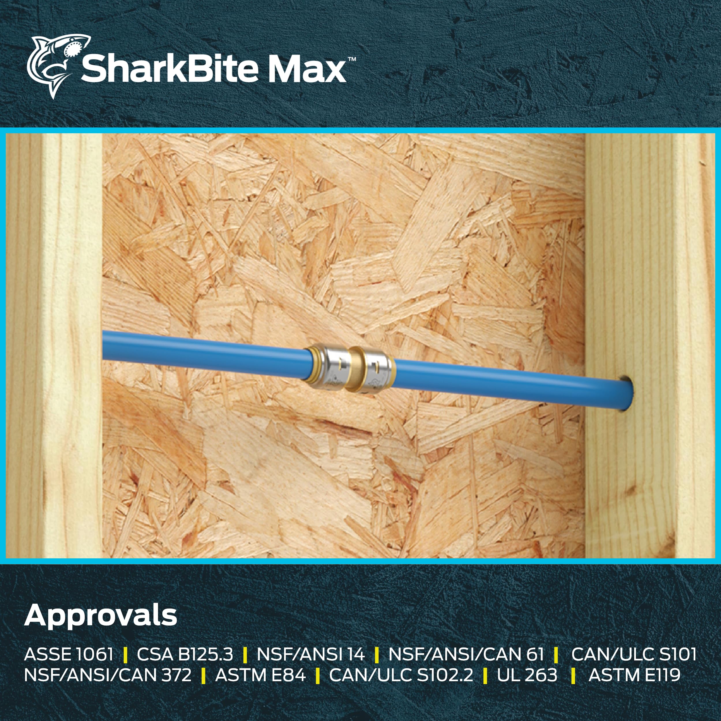 SharkBite Push to Connect 3/4 in. PTC each X 3/4 in. D PTC Brass Coupling - Image 6