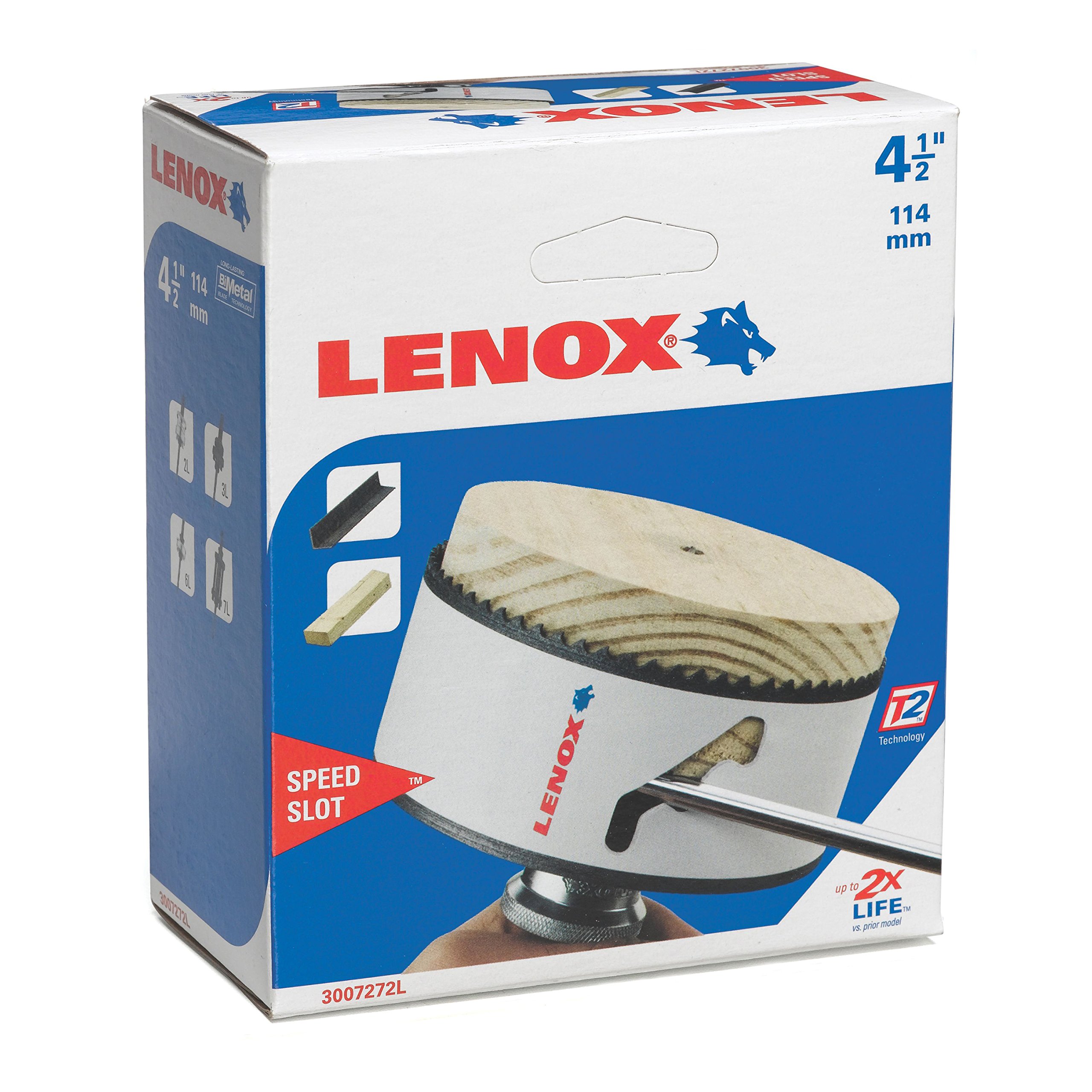 LENOX Speed Slot 4-1/2 in. Bi-Metal Hole Saw 3007272L - Image 4