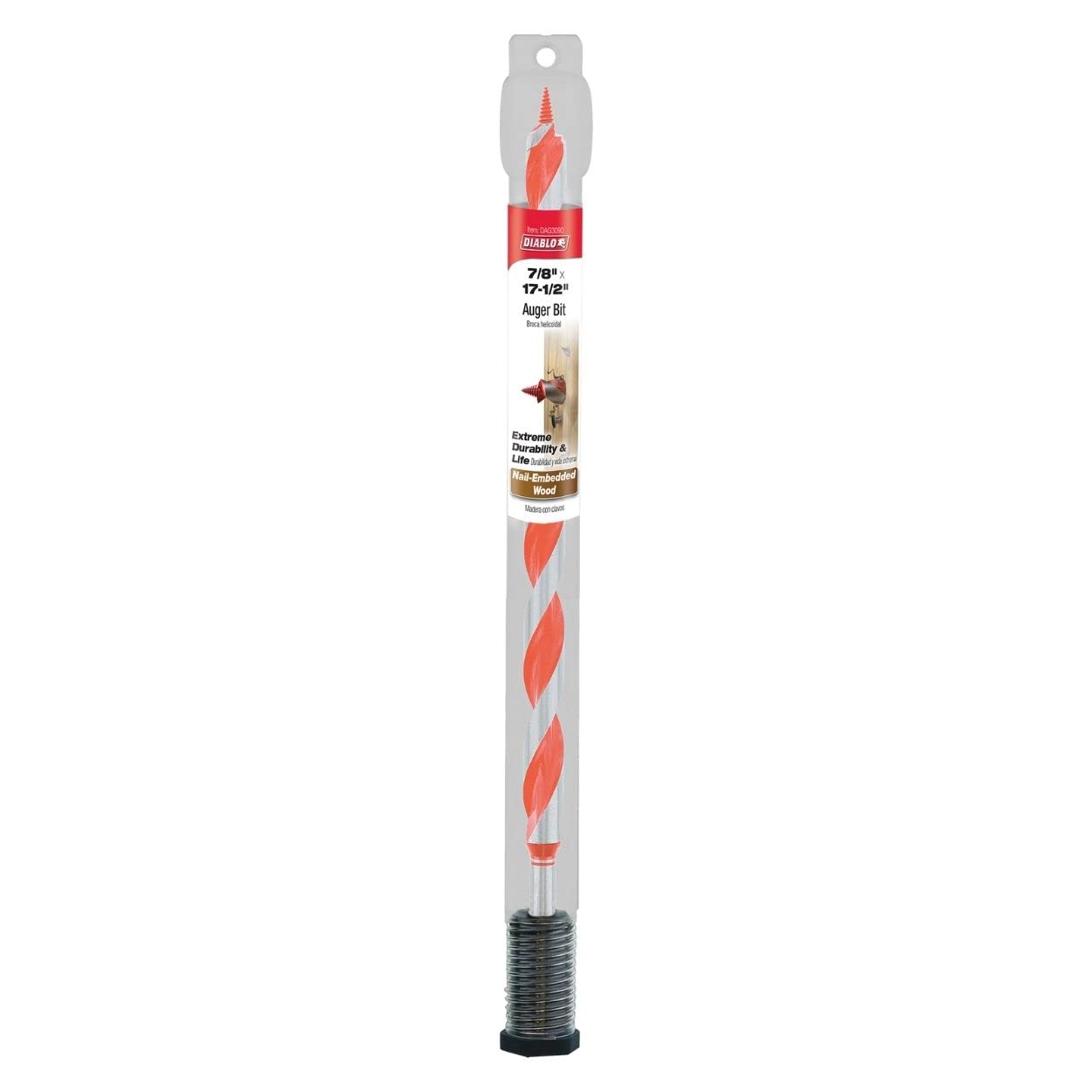 Diablo Dura-Tip 7/8 in. D X 17.5 in. L Auger Bit High Speed Steel - Image 3