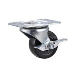 Projex 2-1/2 in. D Swivel Soft Rubber Caster 100 lb