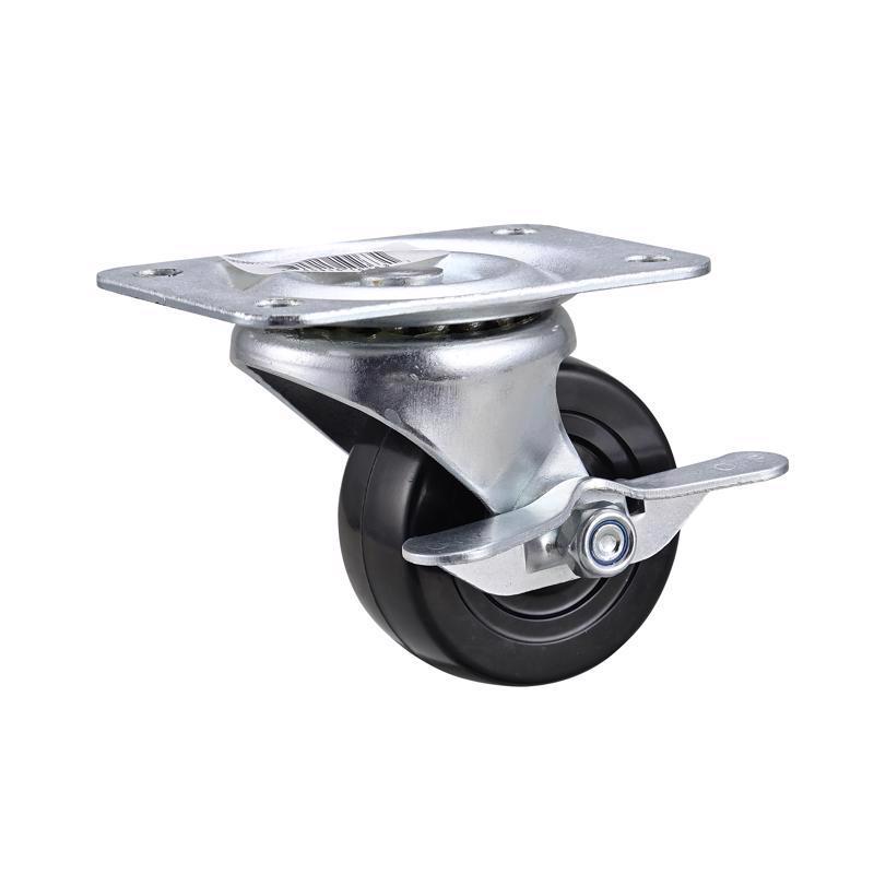 Projex 2-1/2 in. D Swivel Soft Rubber Caster 100 lb
