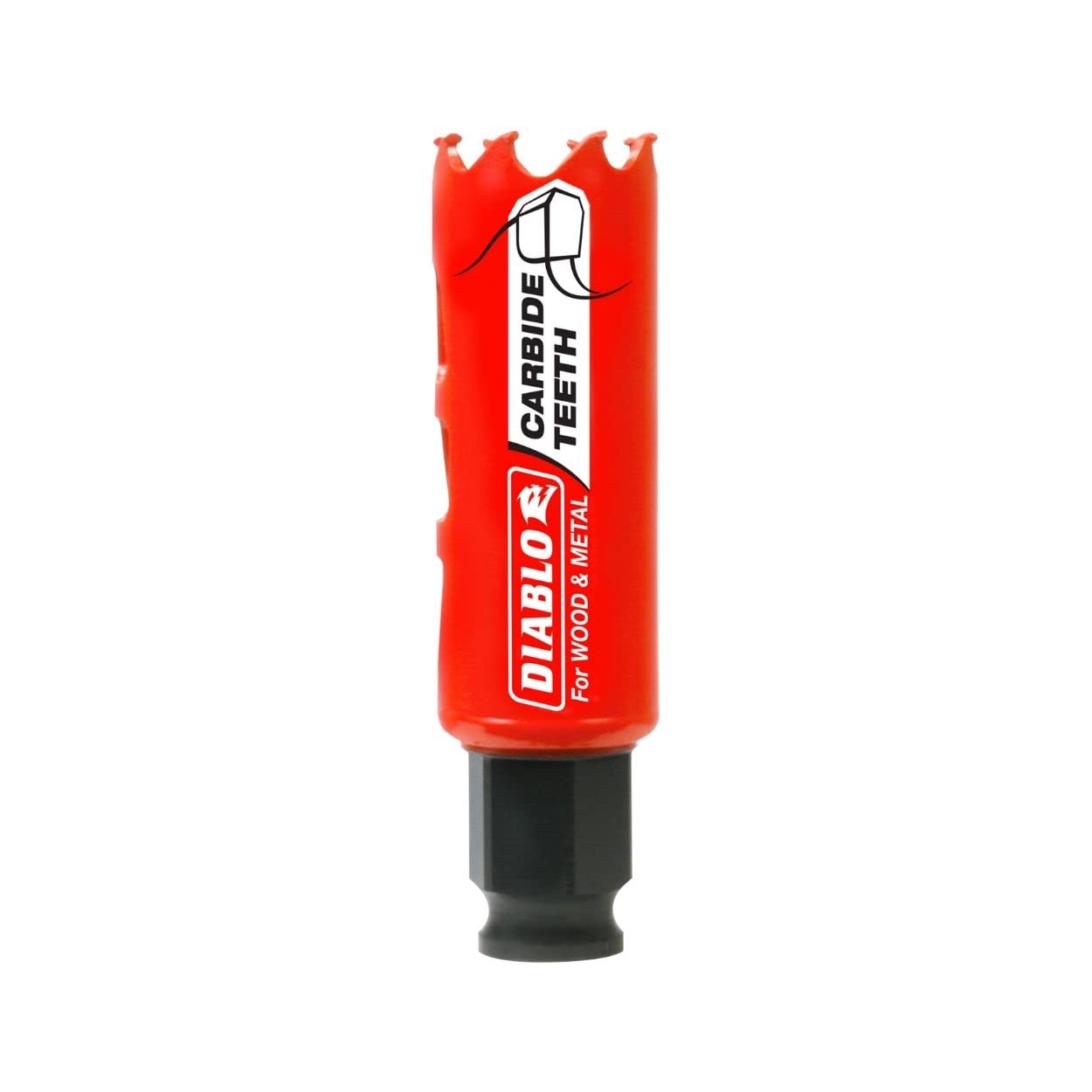 Diablo Snap-Lock Plus 1 in. Carbide Tipped 2-3/8 in. L X 3/8 in. D Hole Saw