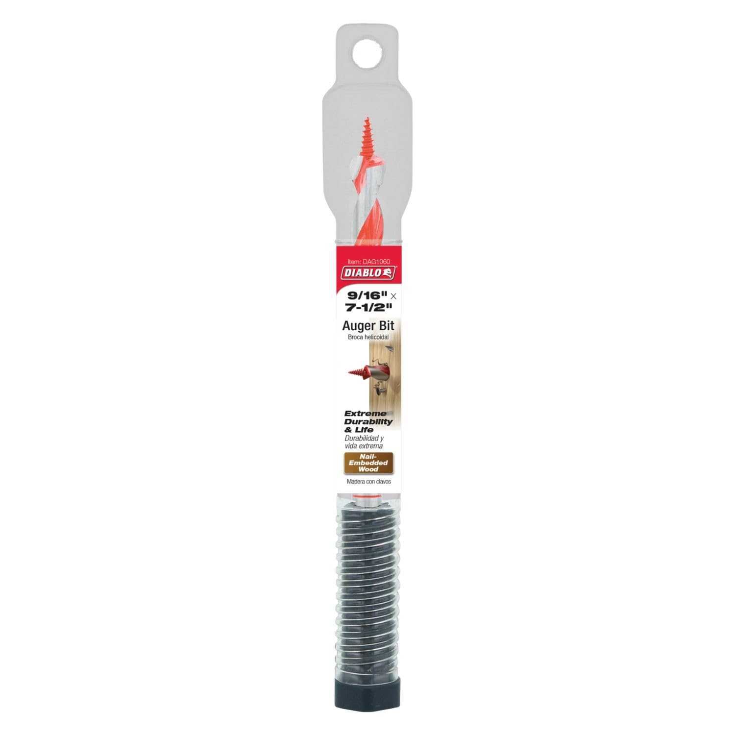 Diablo Dura-Tip 9/16 in. D X 7.5 in. L Auger Bit High Speed Steel - Image 2