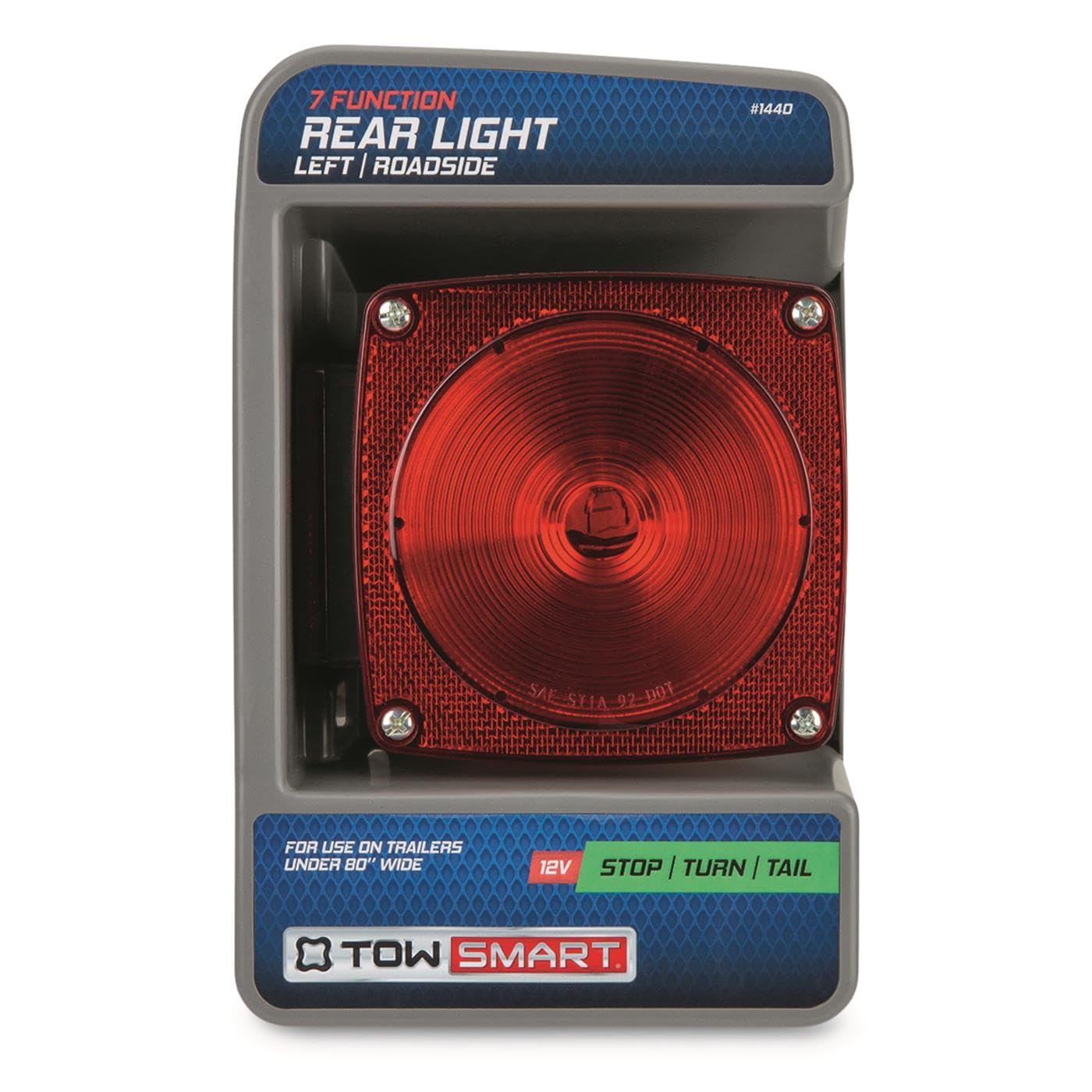 TowSmart Red Square License/Stop/Tail/Turn Light 1440 - Image 2
