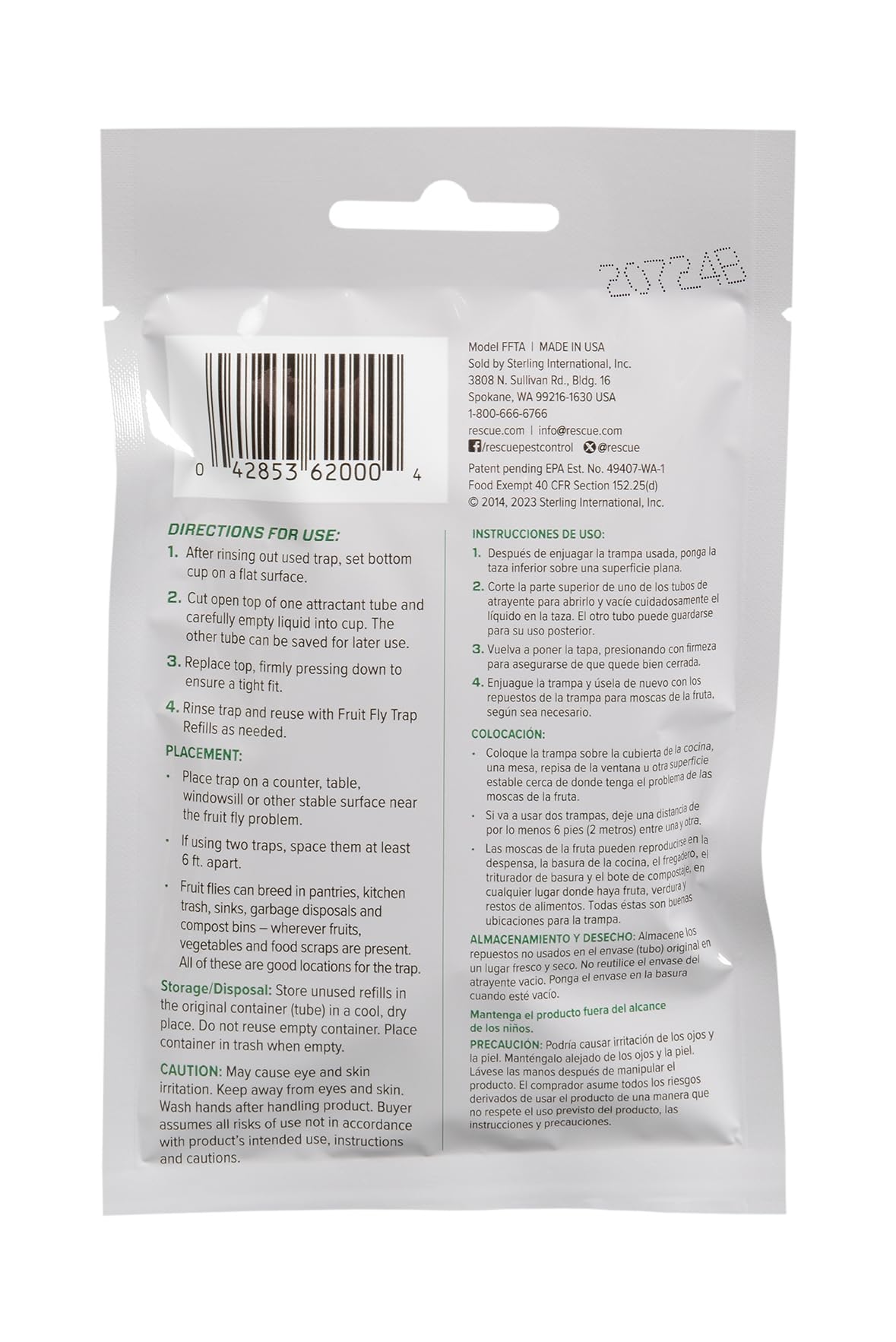 RESCUE! Fruit Fly Trap Bait Refill FFTA-DB12 - Image 9