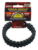 SecureLine 5/32 in. D X 7 ft. L Black Braided Nylon Medium Survival Bracelet
