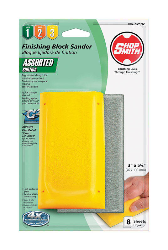 Shopsmith 3 in. W X 5-1/4 in. L Fine Sanding Block